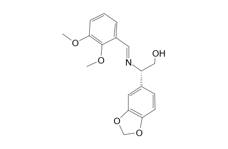 (S)-2-Benzo[1,3]dioxol-5-yl-2-{[1-(2,3-dimethoxy-phenyl)-meth-(E)-ylidene]-amino}-ethanol