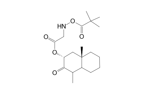 (+-)-4,4a,5,6,7,8-Hexahydro-3-(.alpha.,.beta.-[2-(tert-butoxycarbonylamino)acetyloxy]-1,4a-dimethyl-2(3H)-naphthalenone