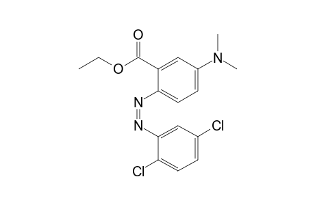 Benzoic acid, 2-[2-(2,5-dichlorophenyl)diazenyl]-5-(dimethylamino)-, ethyl ester