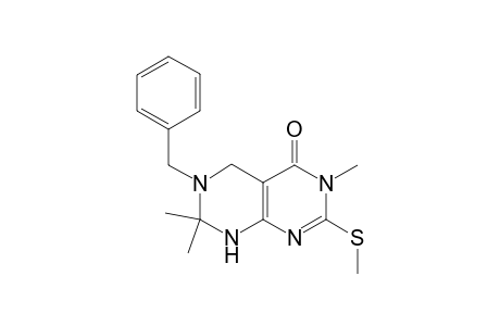 6-Benzyl-3,7,7-trimethyl-2-(methylthio)-5,6,7,8-tetrahydropyrimido[4,5-d]pyrimidin-4(3H)-one