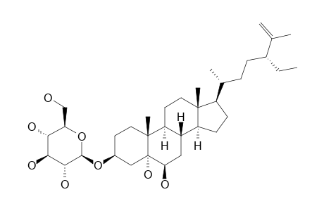 (24R)-STIGMASTAN-3-BETA,5-ALPHA,6-BETA-TRIOL-25-ENE-3-O-BETA-GLUCOPYRANOSIDE