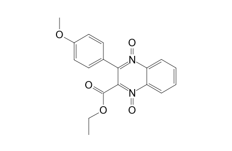 2-(CARBOETHOXY)-3-(4'-METHOXY)-PHENYLQUINOXALINE-1,4-DIOXIDE
