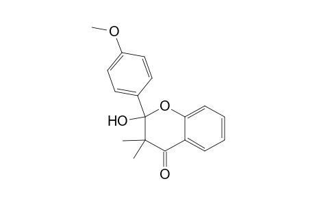 2-Hydroxy-2-(4-methoxyphenyl)-3,3-dimethylchroman-4-one