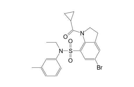 1H-indole-7-sulfonamide, 5-bromo-1-(cyclopropylcarbonyl)-N-ethyl-2,3-dihydro-N-(3-methylphenyl)-