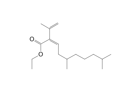 2-Decenoic acid, 5,9-dimethyl-2-(1-methylethenyl)-, ethyl ester