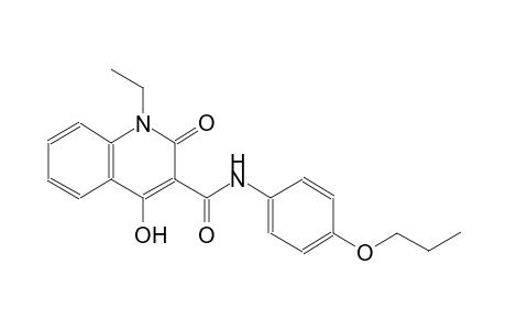 1-ethyl-4-hydroxy-2-oxo-N-(4-propoxyphenyl)-1,2-dihydro-3-quinolinecarboxamide