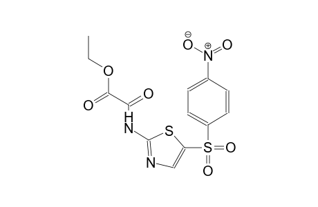 ethyl ({5-[(4-nitrophenyl)sulfonyl]-1,3-thiazol-2-yl}amino)(oxo)acetate