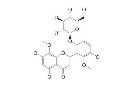VISCIDULIN-III-2'-O-BETA-D-GLUCOPYRANOSIDE