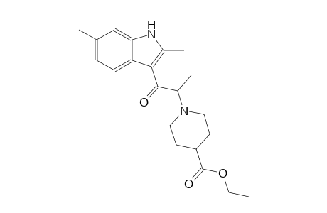 ethyl 1-[2-(2,6-dimethyl-1H-indol-3-yl)-1-methyl-2-oxoethyl]-4-piperidinecarboxylate