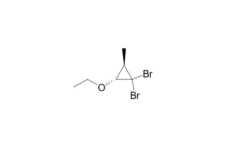 (trans)-1,1-Dibromo-2-ethoxy-3-methylcyclopropane