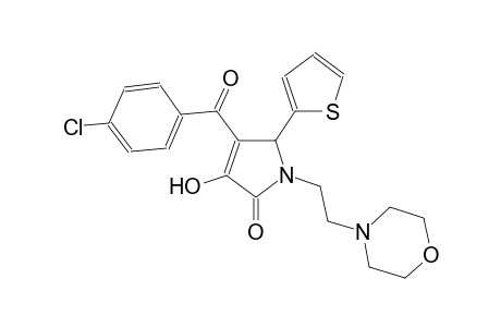 2H-pyrrol-2-one, 4-(4-chlorobenzoyl)-1,5-dihydro-3-hydroxy-1-[2-(4-morpholinyl)ethyl]-5-(2-thienyl)-