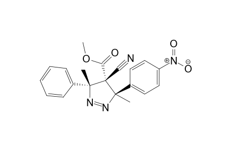 (cis, syn)-3,5-Dimethyl-3-phenyl-4-cyano-4-(methoxycarbonyl)-5-(4'-nitrophenyl)pyrazoline