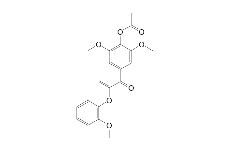 MONOACETATE-OF-1-(4-HYDROXY-3,5-DIMETHOXYPHENYL)-2-(2'-METHOXYPHENOXY)-2-PROPEN-1-ONE