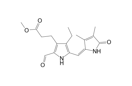 Methyl 4-ethyl-5-oxo-5'-formyl-3,4-dimethyl-5-[1H]-2,2'-bis(pyrrolyl)methene-4'-propionate