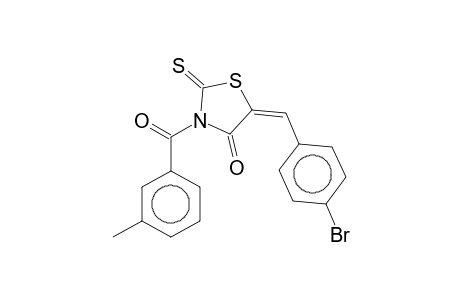 (5E)-5-(4-Bromobenzylidene)-3-(3-methylbenzoyl)-2-thioxo-1,3-thiazolidin-4-one