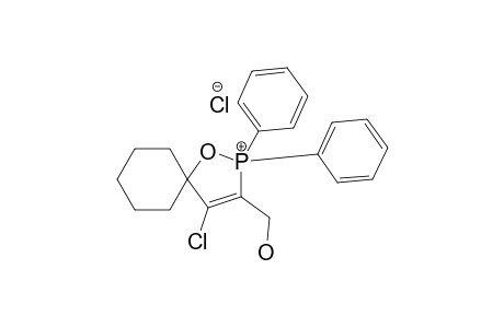 4-CHLORO-3-(HYDROXYMETHYL)-2,2-DIPHENYL-1-OXA-2-PHOSPHONIA-SPIRO-[4.5]-DEC-3-ENE-CHLORIDE