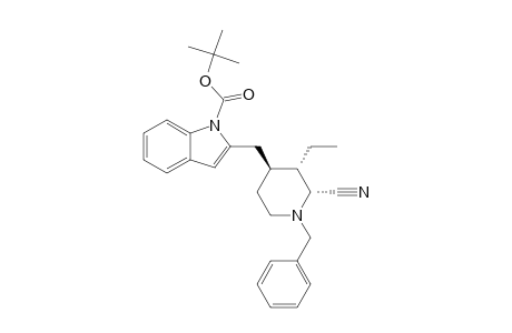 2-[(1-BENZYL-R-2-CYANO-C-3-ETHYL-T-4-PIPERIDYL)-METHYL]-1-(TERT.-BUTOXYCARBONYL)-INDOLE