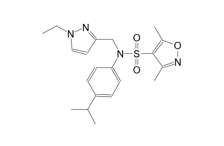 4-isoxazolesulfonamide, N-[(1-ethyl-1H-pyrazol-3-yl)methyl]-3,5-dimethyl-N-[4-(1-methylethyl)phenyl]-