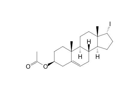 androst-5-en-3-ol, 17-iodo-, acetate, (3.beta.,17.alpha.)-