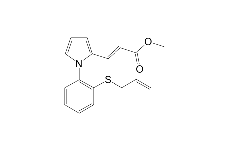 Methyl 3-{N-[2''-(allylthio)phenyl]pyrrol-2'-yl}-propenoate