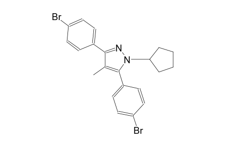 3,5-bis(4-bromophenyl)-1-cyclopentyl-4-methyl-1H-pyrazole