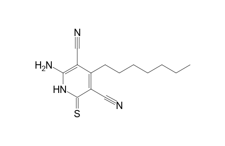 2-Amino-4-heptyl-6-sulfanylidene-1H-pyridine-3,5-dicarbonitrile