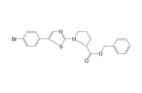 1-[5-(4-bromo-phenyl)-thiazol-2-yl]-pyrrolidine-2-carboxylic acid benzyl ester