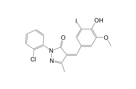 (4Z)-2-(2-chlorophenyl)-4-(4-hydroxy-3-iodo-5-methoxybenzylidene)-5-methyl-2,4-dihydro-3H-pyrazol-3-one