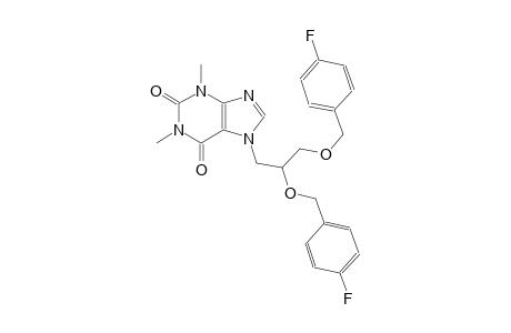 7-{2,3-bis[(4-fluorobenzyl)oxy]propyl}-1,3-dimethyl-3,7-dihydro-1H-purine-2,6-dione