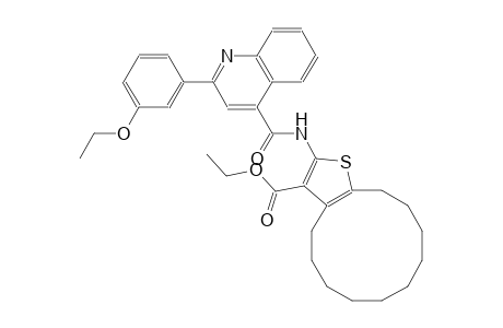 ethyl 2-({[2-(3-ethoxyphenyl)-4-quinolinyl]carbonyl}amino)-4,5,6,7,8,9,10,11,12,13-decahydrocyclododeca[b]thiophene-3-carboxylate