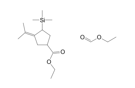 CYCLOPENTAN-1R,2-trans-DICARBOXYLIC ACID, 4-ISOPROPY LIDEN-trans-3-TRIMETHYLSILYL-, DIETHYL ESTER