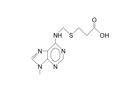 N/6/-((2-Carboxyethyl)thiomethyl)-9-methyl-adenine