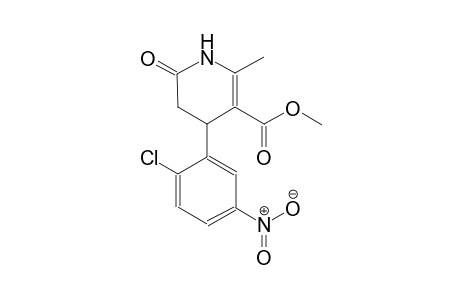 methyl 4-(2-chloro-5-nitrophenyl)-2-methyl-6-oxo-1,4,5,6-tetrahydro-3-pyridinecarboxylate