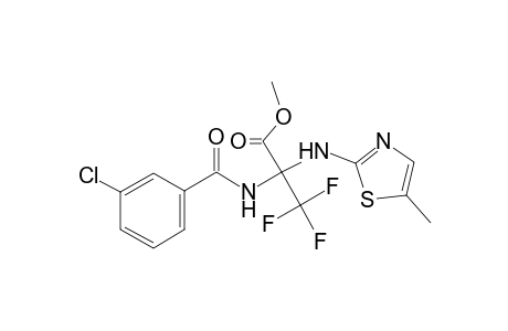 2-(3-Chloro-benzoylamino)-3,3,3-trifluoro-2-(5-methyl-thiazol-2-ylamino)-propionic acid methyl ester