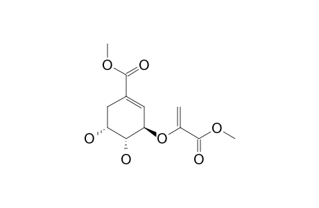 (3R,4R,5R)-3-(1-carbomethoxyethenoxy)-4,5-dihydroxy-cyclohexene-1-carboxylic acid methyl ester
