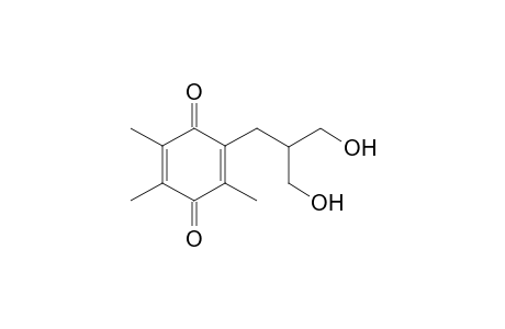 2-[3-hydroxy-2-(hydroxymethyl)propyl]-3,5,6-trimethyl-p-benzoquinone