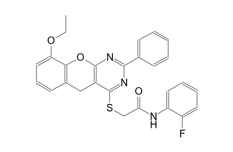 acetamide, 2-[(9-ethoxy-2-phenyl-5H-[1]benzopyrano[2,3-d]pyrimidin-4-yl)thio]-N-(2-fluorophenyl)-