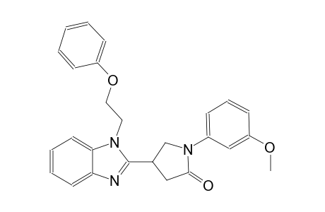 1-(3-methoxyphenyl)-4-[1-(2-phenoxyethyl)-1H-benzimidazol-2-yl]-2-pyrrolidinone