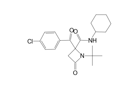 1-(tert-Butyl)-2-(4-chlorobenzoyl)-N-cyclohexyl-4-oxoazetidine-2-carboxamide