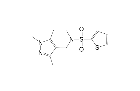 N-methyl-N-((1,3,5-trimethyl-1H-pyrazol-4-yl)methyl)thiophene-2-sulfonamide