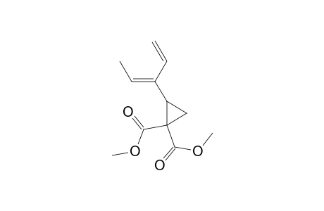 1,1-Cyclopropanedicarboxylic acid, 2-(1-ethenyl-1-propenyl)-, dimethyl ester, (E)-