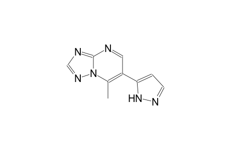 [1,2,4]triazolo[1,5-a]pyrimidine, 7-methyl-6-(1H-pyrazol-5-yl)-