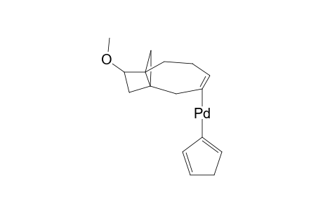 .pi.-cyclopentadienyl-9-methoxytricyclo(5.2.1.0)dec-4-ene palladium