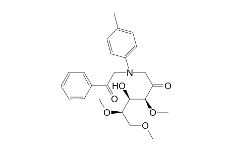 1-(N-Phenacyl)-p-toluidino-1-deoxy-3,5,6-tris[O-methyl]-D-fructose