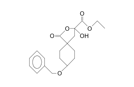 8T-Benzyloxy-3-hydroxy-1R-oxo-2-oxa-spiro(4.5)decane-3-carboxylic acid, ethyl ester