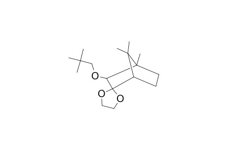 Spiro[1,3-dioxolan-2,2'-bicyclo[2.2.1]heptan], 4',7',7'-trimethyl-3'-neopentyloxy-