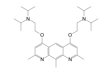 4,6-BIS-(DIISOPROPYLAMINOETHOXY)-2,8,10-TRIMETHYLPYRIDO-[3,2-G]-QUINOLINE