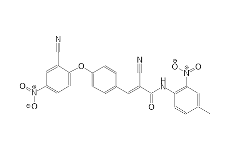 (2E)-2-cyano-3-[4-(2-cyano-4-nitrophenoxy)phenyl]-N-(4-methyl-2-nitrophenyl)-2-propenamide