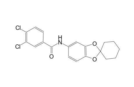3,4-dichloro-N-(spiro[benzo[d][1,3]dioxole-2,1'-cyclohexan]-5-yl)benzamide