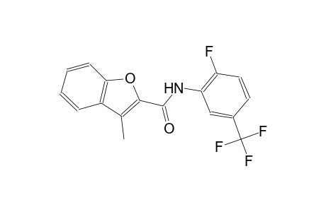 N-[2-fluoro-5-(trifluoromethyl)phenyl]-3-methyl-1-benzofuran-2-carboxamide